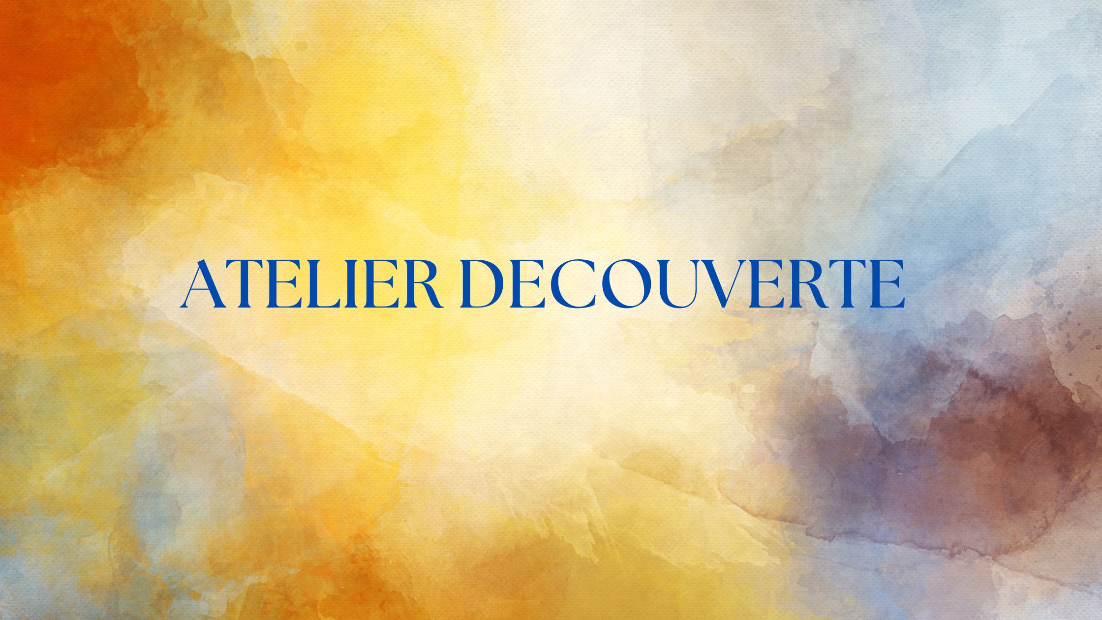 atelier découverte visuel